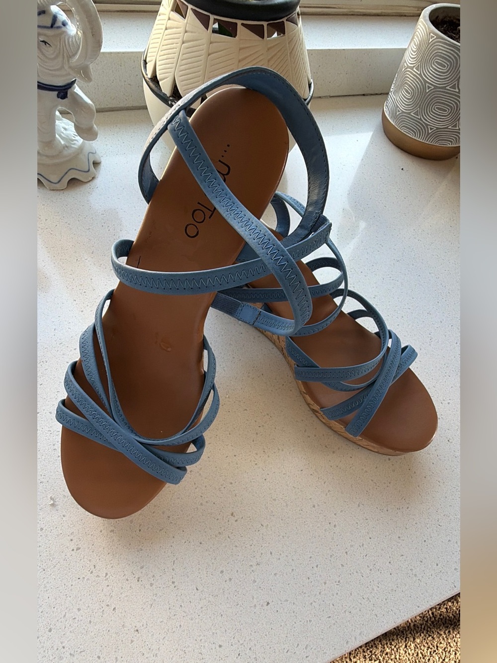 Light Blue Strappy Women’s Sandals by Unbranded